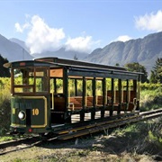 Take the Franschhoek Hop on Hop off Winetram