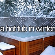 Sit in a Hot Tub in Winter