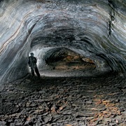 Leidarendi Lava Caves, Iceland