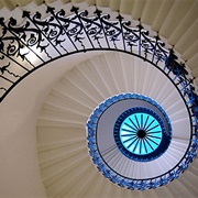Spiral to Blue Stairs