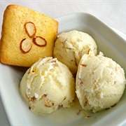 Lemon Almond Ice Cream