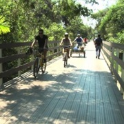 Biking Across Isla Santay