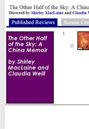 The Other Half of the Sky: A China Memoir (1975)