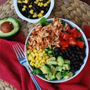 Peanut Chicken Salsa Salad