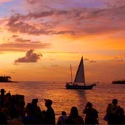 Sunset at Mallory Square, Key West, Florida