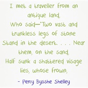 &quot;Ozymandias&quot; by Percy Bysshe Shelley