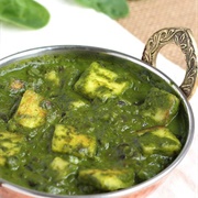 Paneer in Spinach Sauce