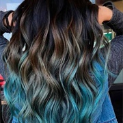 Ombre Brown-Blue