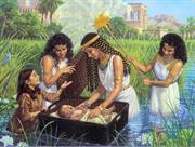 Miriam Saves Moses in the Bulrushes