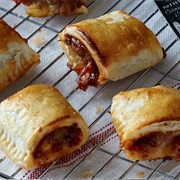Mature Cheddar & Pickle Sausage Plait
