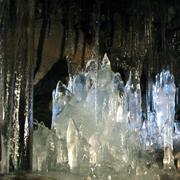 Ice Stalagmites or Ice Stalactites