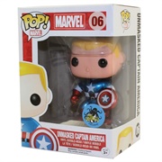 Captain America Unmasked Metallic