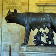 Capitoline Wolf (Capitoline She-Wolf) (C. 12th-13th Century) Musei Capitolini, Rome