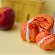 Peach Macarons