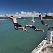 Jumped off a Wharf