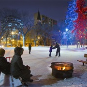 Ice Skating at the Delta Bessborough