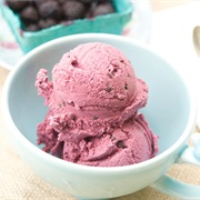 Red Raspberry Chocolate Chip Ice Cream