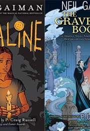 The Graveyard Book Graphic Novel Vol. 1 & 2 and Coraline: The Graphic Novel (Neil Gaiman)