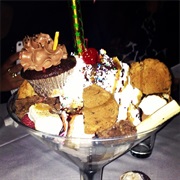 Eat a Giant Ice Cream Sundae With Everything