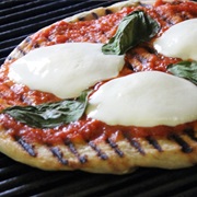 Grilled Margherita Pizza - Rhode Island
