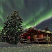 Winter Holidays in a Cottage in the North