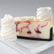 White Chocolate Raspberry Truffle Cheesecake