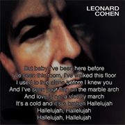 Hallelujah, Leonard Cohen
