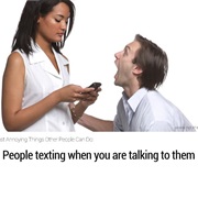 Looking at Their Phone While Being in a Real Time Conversation