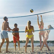 Play Volleyball on a Beach