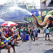 Participate in Thailand's Songkran Water Festival