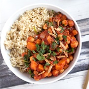 Sweet Potato Spinach Chickpea Stew