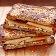 Caramel Apple French Toast Grilled Cheese
