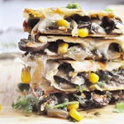 Mushroom Corn Quesadilla