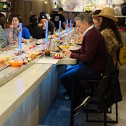 Ate Conveyor Belt Sushi Alone