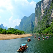 Boat Ride on the Li River, China