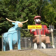 Paul Bunyan & Babe the Blue Ox, St Ignace, Michigan
