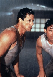 Sylvester Stallone and Kurt Russell in Tango & Cash (1989)