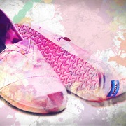 Customize a White Pair of Toms