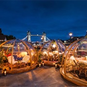 Dinner at Riverside Igloos