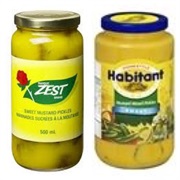 Zest and Habitant Mustard Pickles From Canada