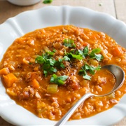 Lentil and Bacon Soup