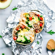 Sausage and Avocado Burrito
