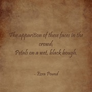 "In a Station of the Metro" by Ezra Pound