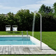 Take an Outdoor Shower