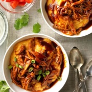 Barbecue Chicken Over Grits (South Carolina)