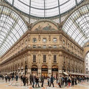 Galleria Vittorio Emanuele II's Luxury Shops & Cafés in Milan, Italy