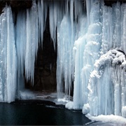 See a Frozen Waterfall