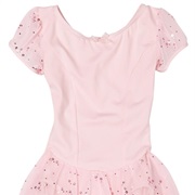 Capezio Little Girls' Sequined Puff Sleeve Dress