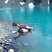 Taken a Dip in a Glacier River