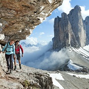 Hiking in the Dolomites, Italy